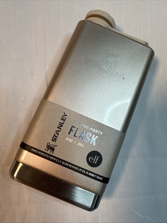 Stanley Other - Brand New Stanley x elf Stainless Steel 8oz Pre Party Flask Gold